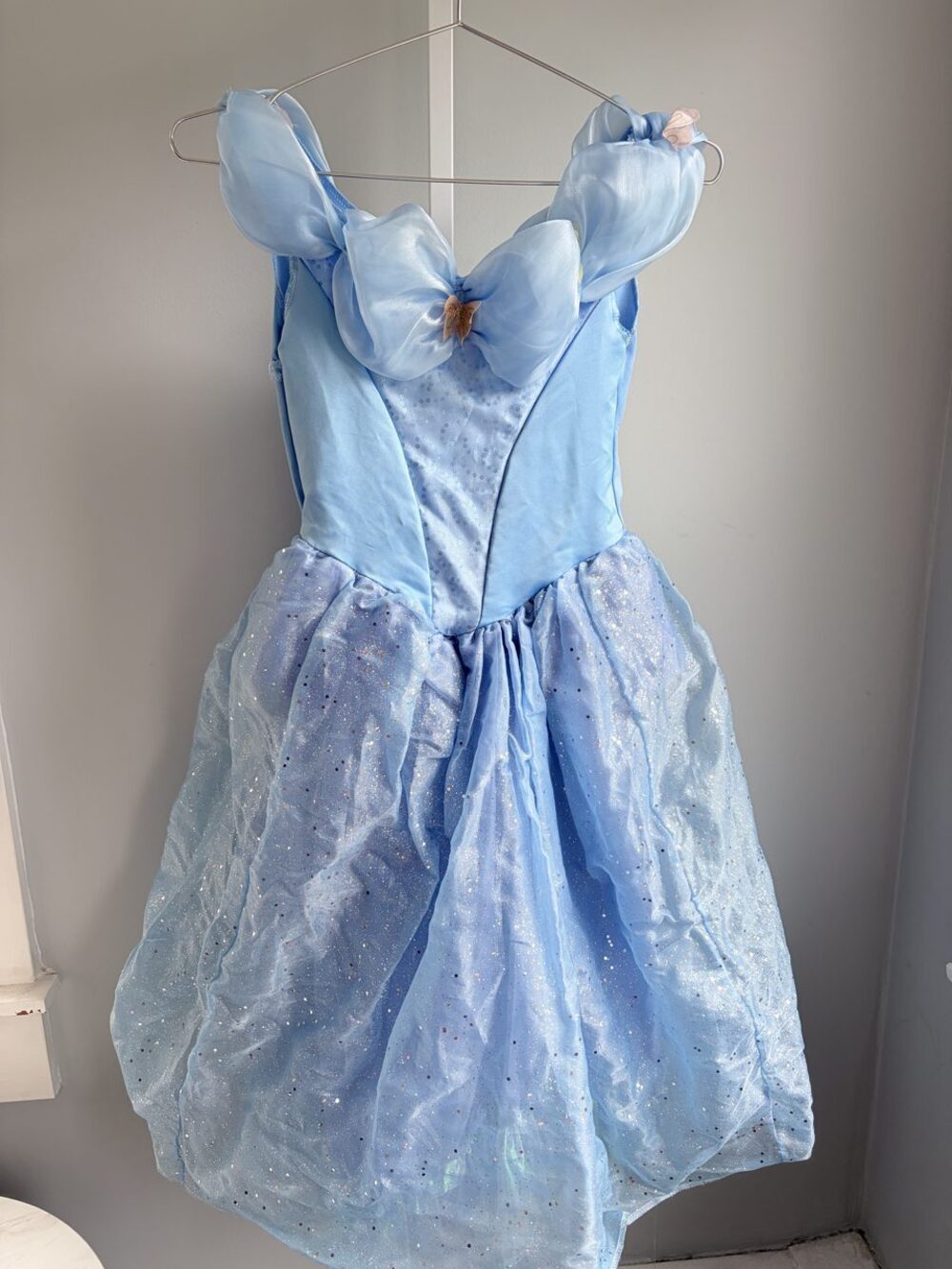 Disney Cinderella Light Blue Ball Gown Costume Dress Girls M 7-8